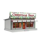 MTH 30-90637 Ye Old Christmas Road Side Stand w/Operating Christmas Light