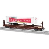 Lionel 2326400 TTX 50' Flatcar w/ Budweiser trailer