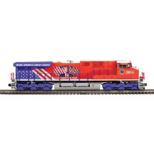MTH 20-95823 Trump Graffiti Corrugated Auto Carrier- Special Run- Lega