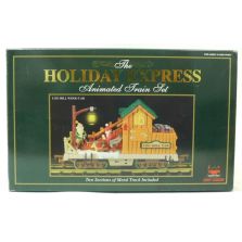 New Bright 380-4 Holiday Express Log Mill Wood Car LN