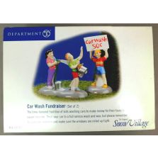USED Department 56 55177 Snow Village "Car Wash Fundraiser" 6