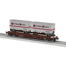 Lionel 2426740 Southern Pacific 50' TOFC Flatcar w/2 20' Trailers