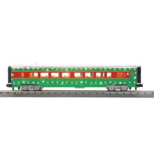 MTH 30-68288 Christmas 60’ Streamlined Coach Car w/LED Lights