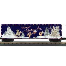 MTH 30-71248 Christmas Boxcar w/LED lights - Legacy Exclusive Special Run