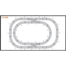 Lionel Fastrack Suburban Split Layout with Remote Switches
