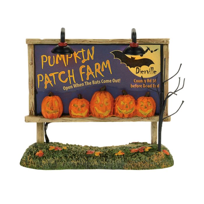 Department 56 4057629 Lit Pumpkin Patch Billboard