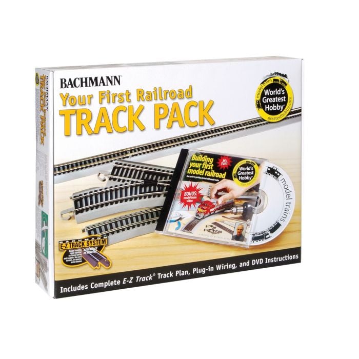 Bachmann 44596 HO EZ Track Nickel Silver First Railroad Track Pack